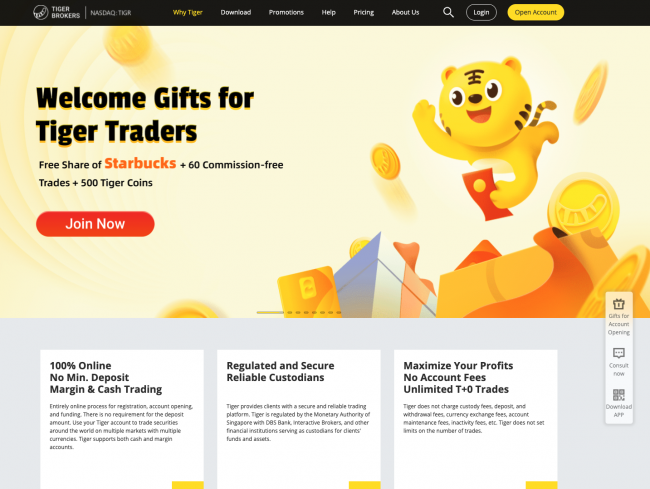 tiger broker website